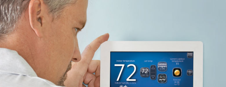 Control your comfort in your home with a smart thermostat that can learn your schedule over time!